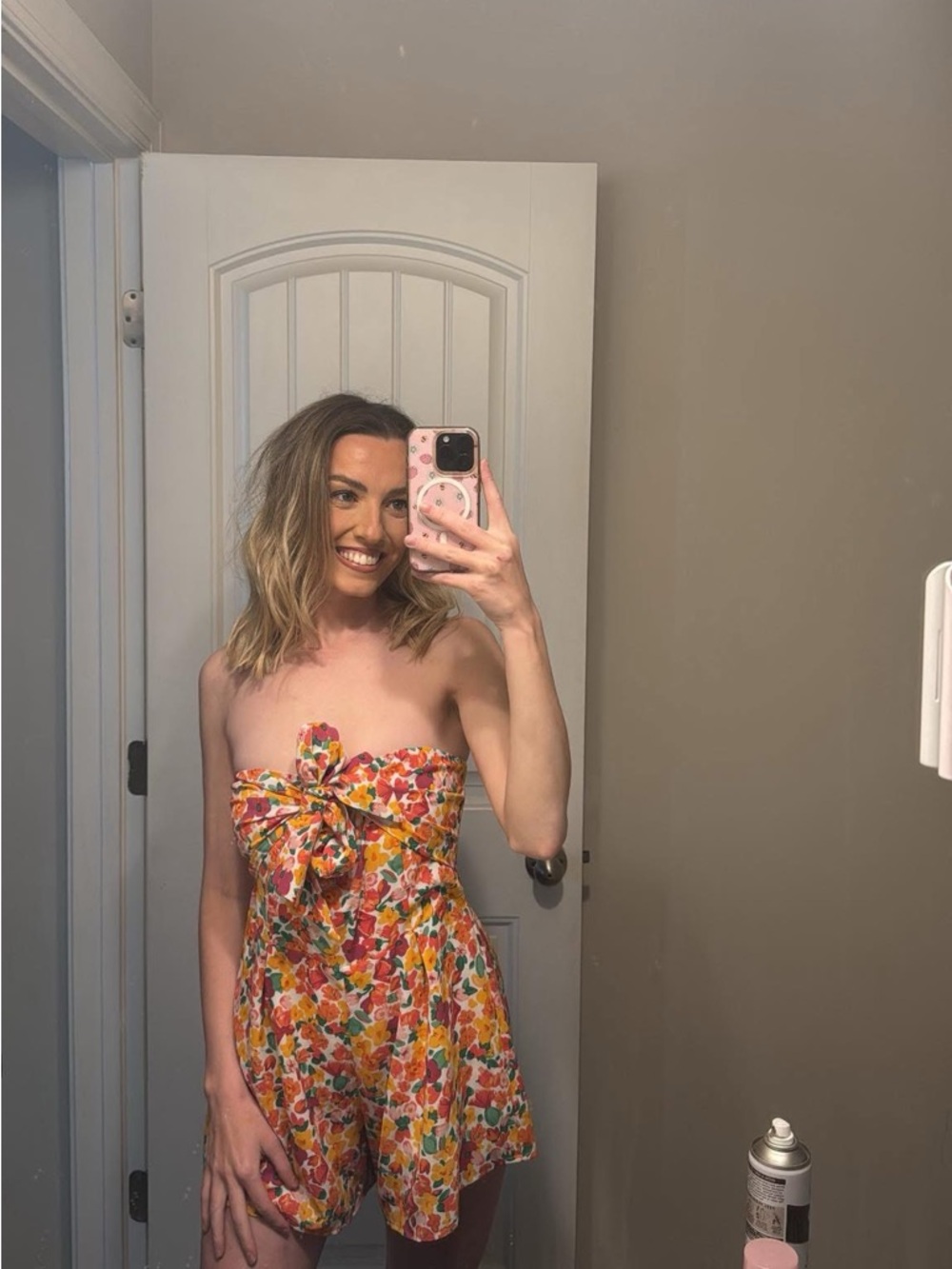 Pink Lily Romper
